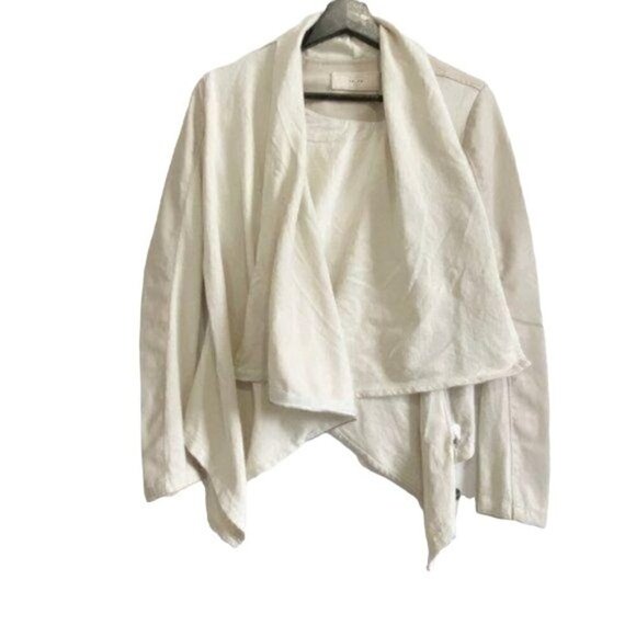 NWT BLANKNYC Faux Leather Mixed Media Zip Jacket, size XS - Picture 4 of 12